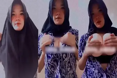 Bokep Jilbab Nabilah Toge Remas Toket Gede Viral