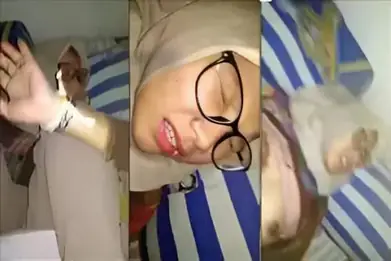 Bokep Jilbab SMA Kacamata Memek Tembem Kombinasi Langka